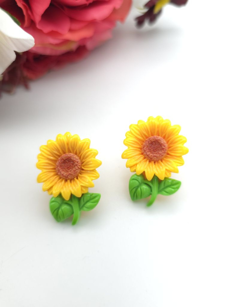 Blume XXL Sonnenblume Ohrstecker